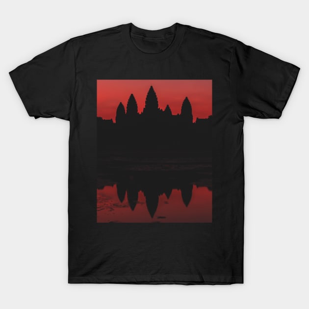 Angkor Wat sunrise T-Shirt by dags